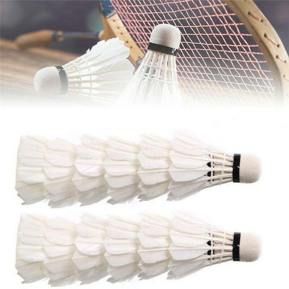 Badminton House - 3/6/12 adet yeni beyaz Badminton raketle