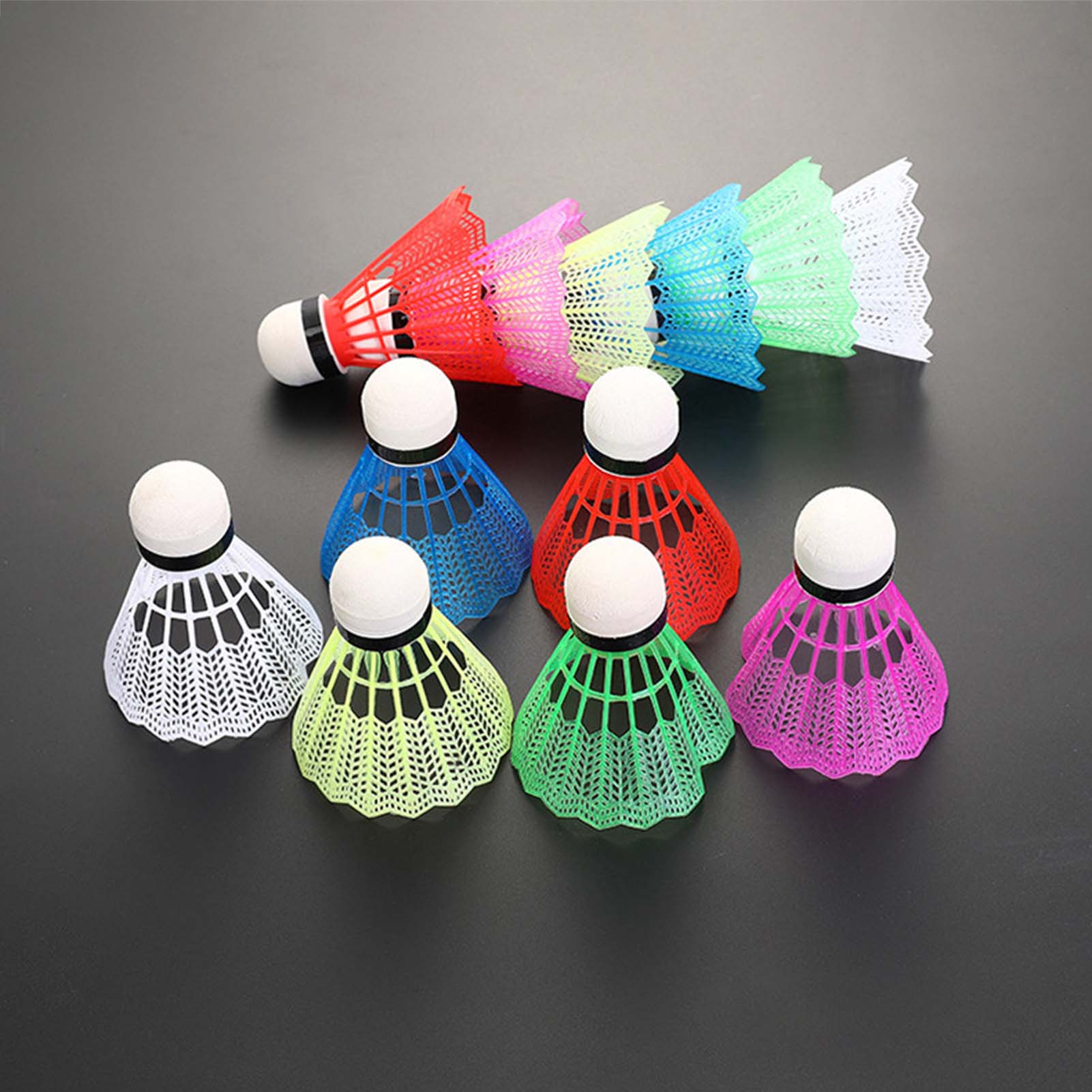 Badminton Fun Game - 12 adet Badminton Plastik Beyaz Badminton