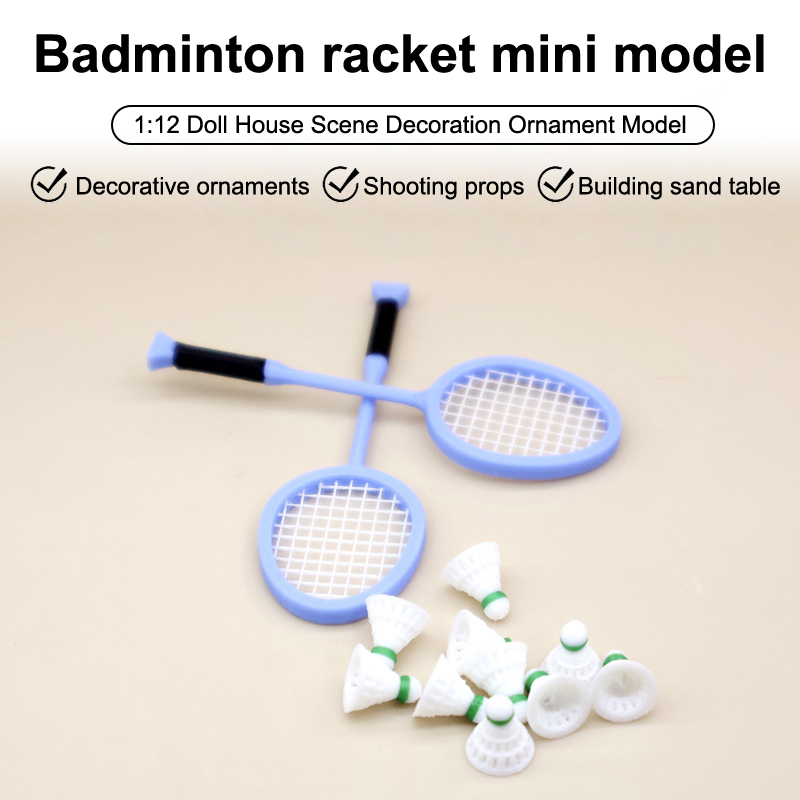 1 çift 1:12 Dollhouse Badminto - Badminton House incelemesi ve fiyatı